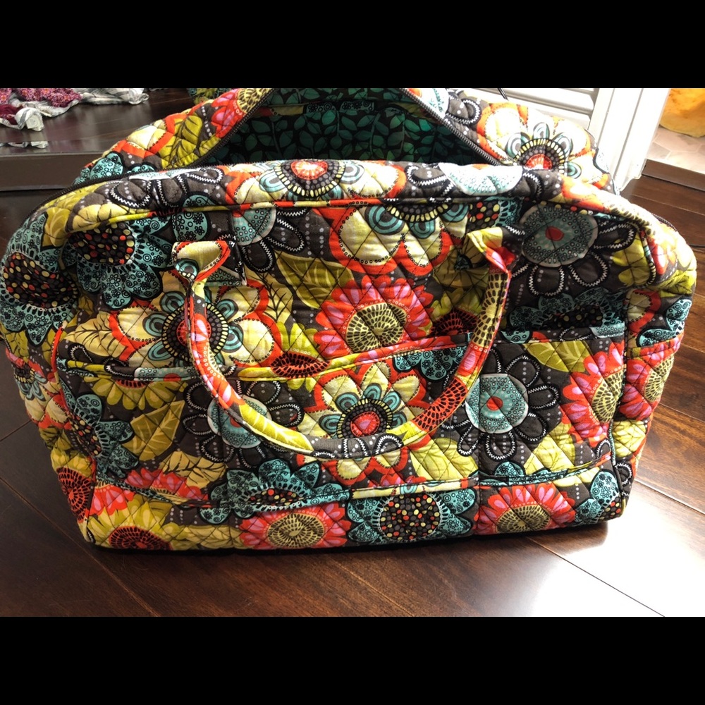 Vera Bradley Floral Pattern Weekend Bag